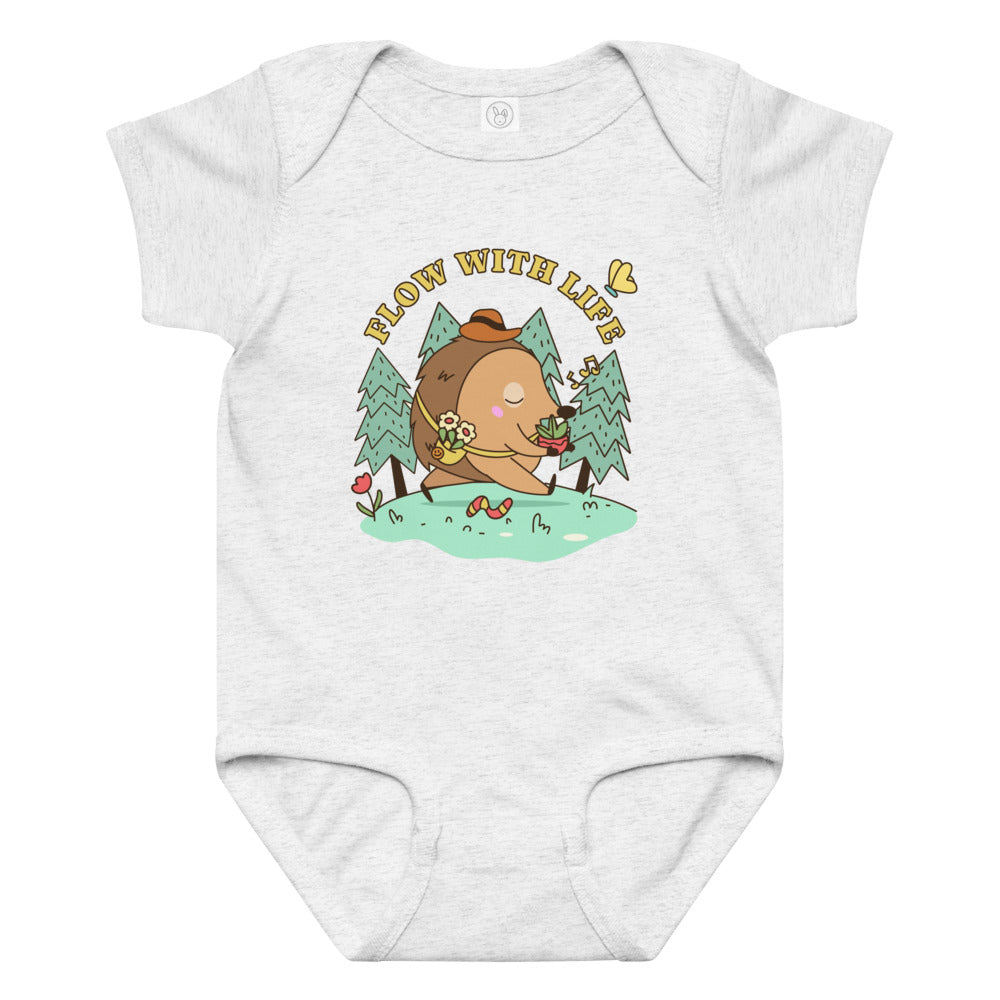 Flow with life | Baby Jersey Bodysuit | Rabbit Skins 4424