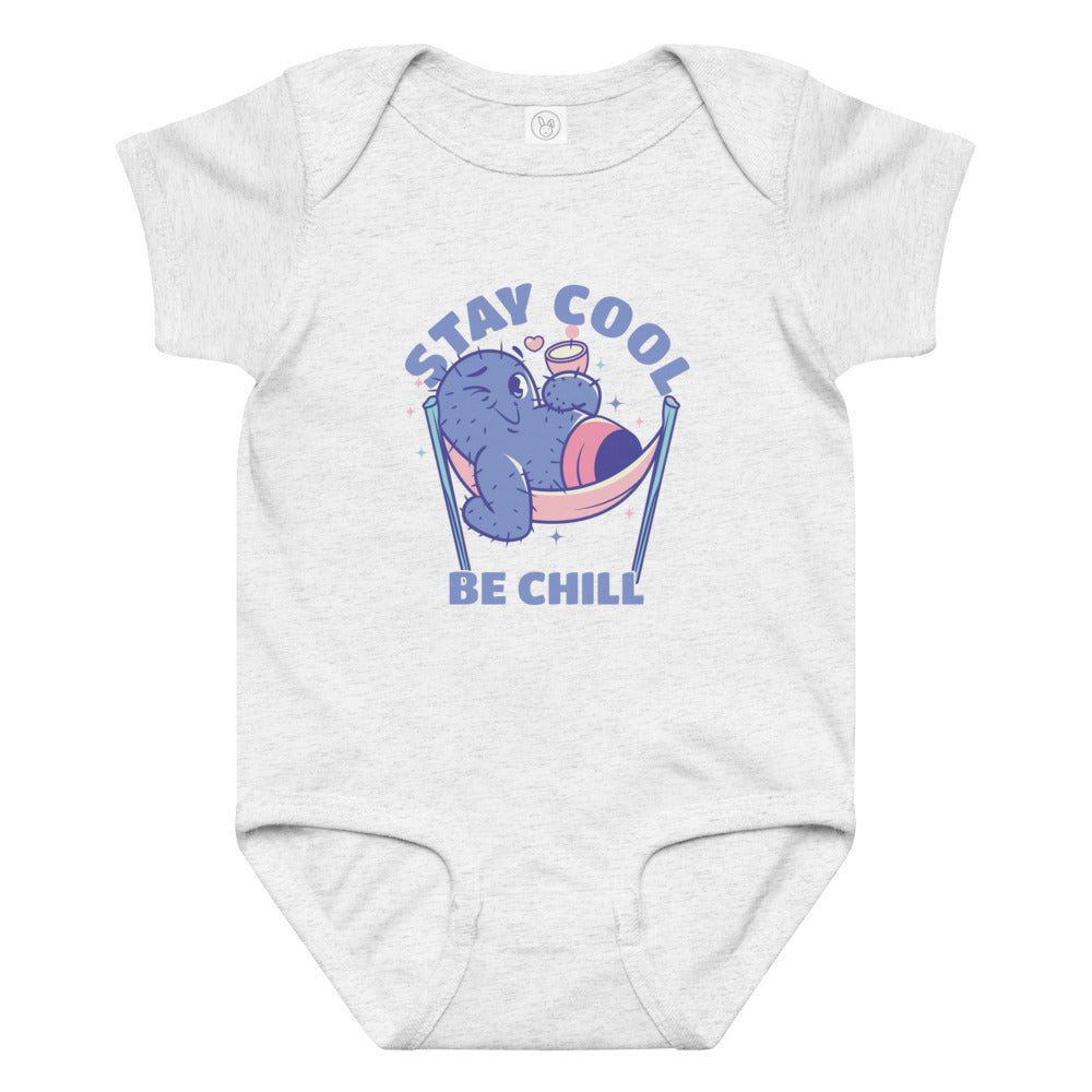 Stay cool be chill | Baby Jersey Bodysuit | Rabbit Skins 4424