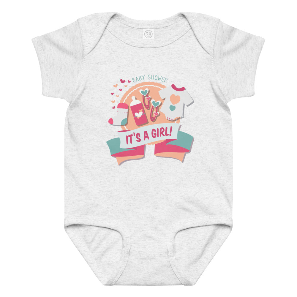It's a girl | Baby Jersey Bodysuit | Rabbit Skins 4424