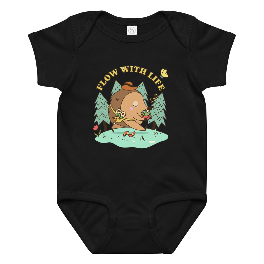 Flow with life | Baby Jersey Bodysuit | Rabbit Skins 4424