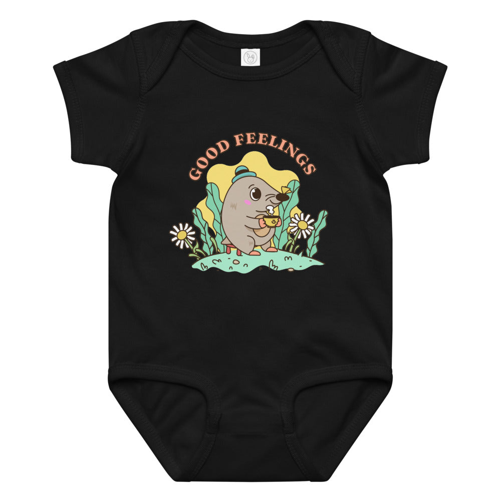 Good feelings | Baby Jersey Bodysuit | Rabbit Skins 4424
