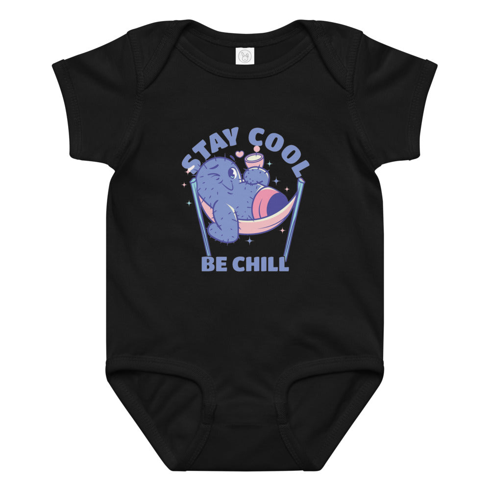 Stay cool be chill | Baby Jersey Bodysuit | Rabbit Skins 4424