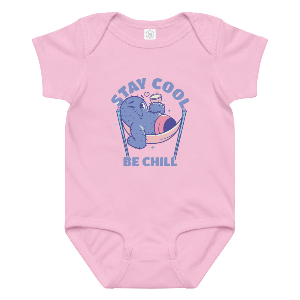 Stay cool be chill | Baby Jersey Bodysuit | Rabbit Skins 4424