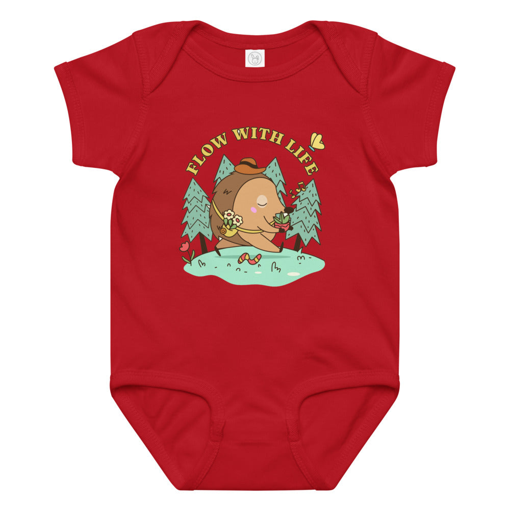 Flow with life | Baby Jersey Bodysuit | Rabbit Skins 4424