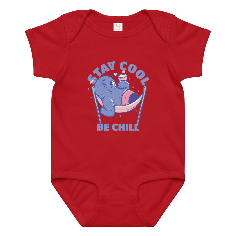 Stay cool be chill | Baby Jersey Bodysuit | Rabbit Skins 4424