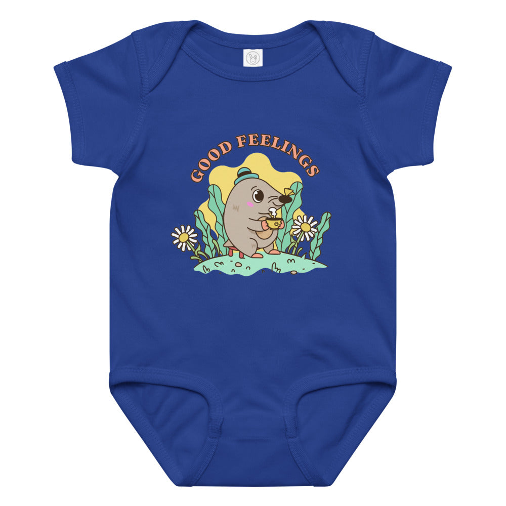 Good feelings | Baby Jersey Bodysuit | Rabbit Skins 4424