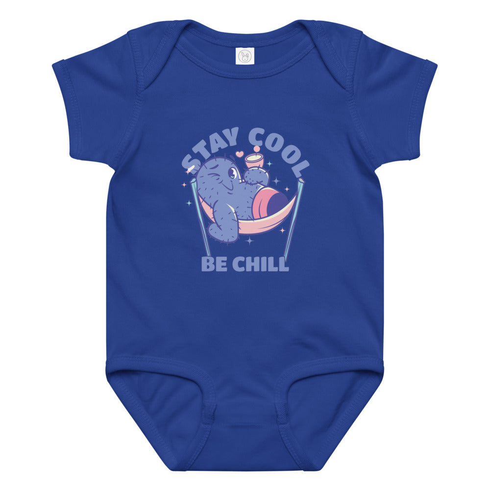 Stay cool be chill | Baby Jersey Bodysuit | Rabbit Skins 4424