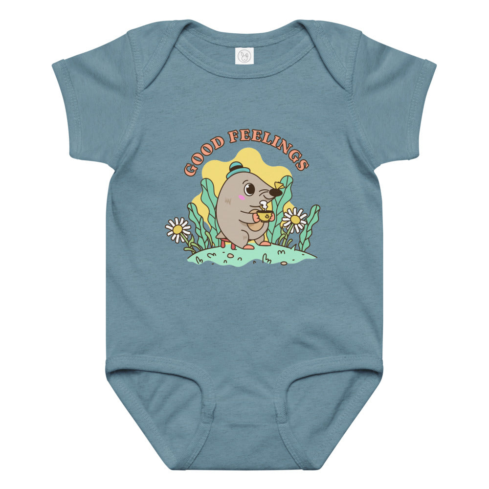 Good feelings | Baby Jersey Bodysuit | Rabbit Skins 4424