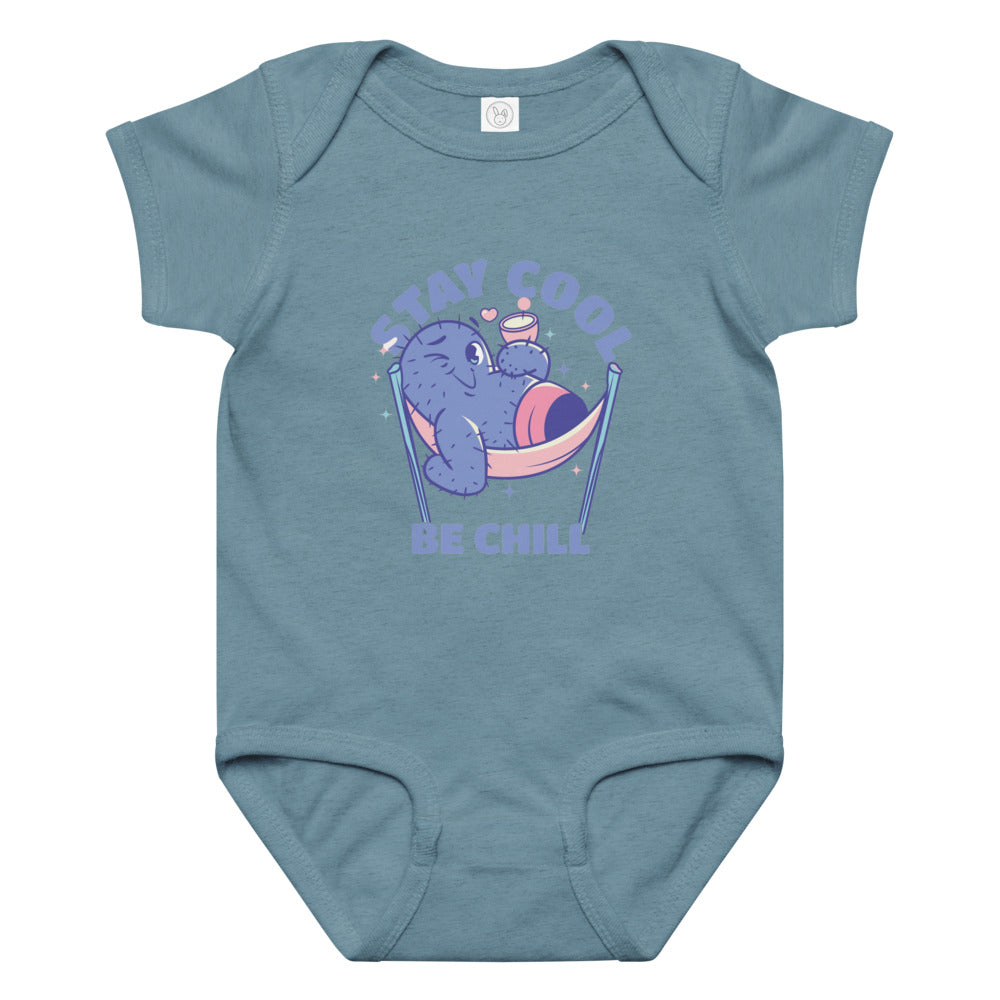 Stay cool be chill | Baby Jersey Bodysuit | Rabbit Skins 4424