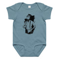 Black & White bearded man suit | Baby Jersey Bodysuit | Rabbit Skins 4424