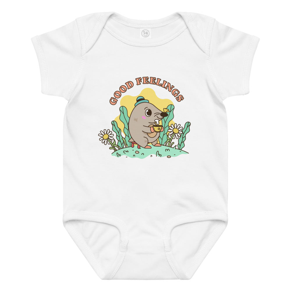 Good feelings | Baby Jersey Bodysuit | Rabbit Skins 4424