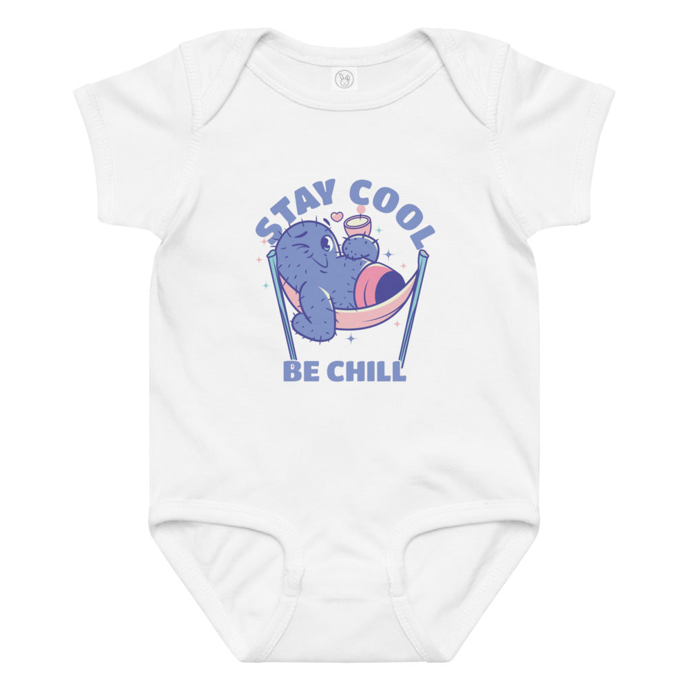 Stay cool be chill | Baby Jersey Bodysuit | Rabbit Skins 4424