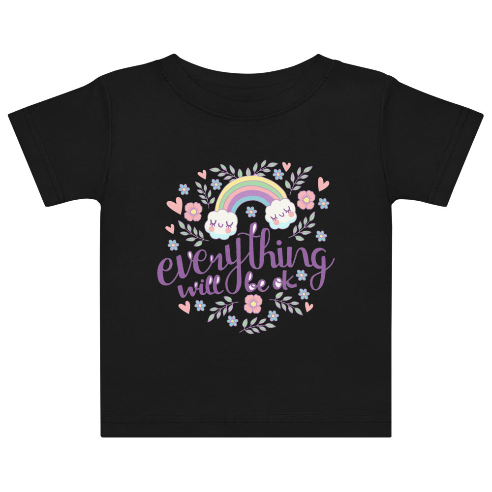 Rainbow - Everything will be ok | Baby Jersey T-Shirt | Rabbit Skins 3322