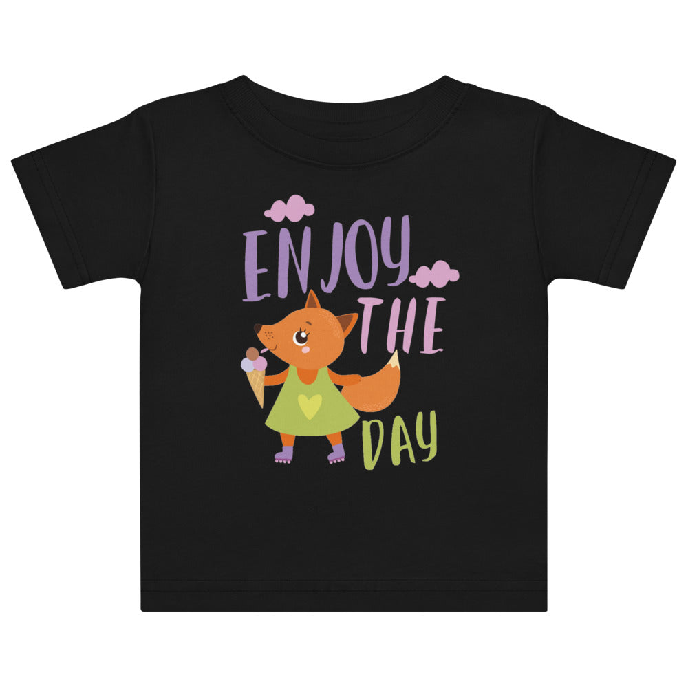 Orange fox - Ẹnoy the day | Baby Jersey T-Shirt | Rabbit Skins 3322