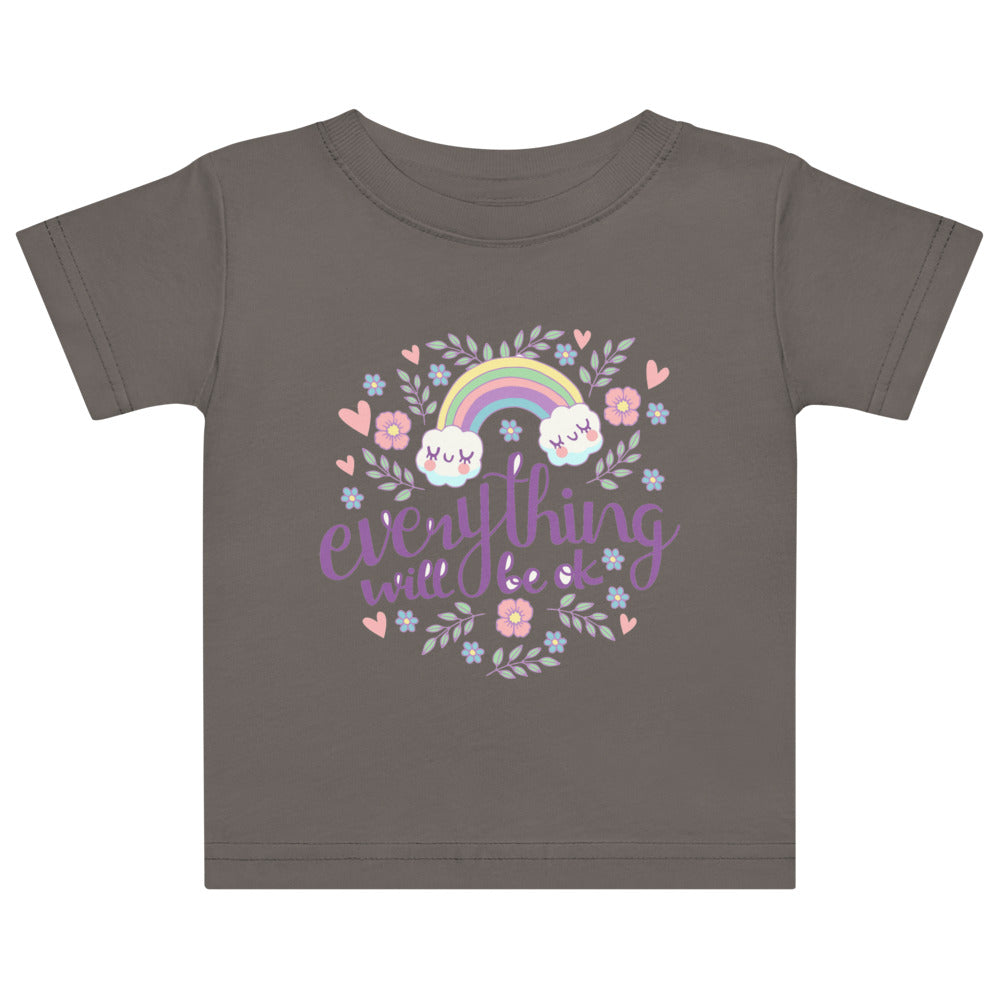 Rainbow - Everything will be ok | Baby Jersey T-Shirt | Rabbit Skins 3322