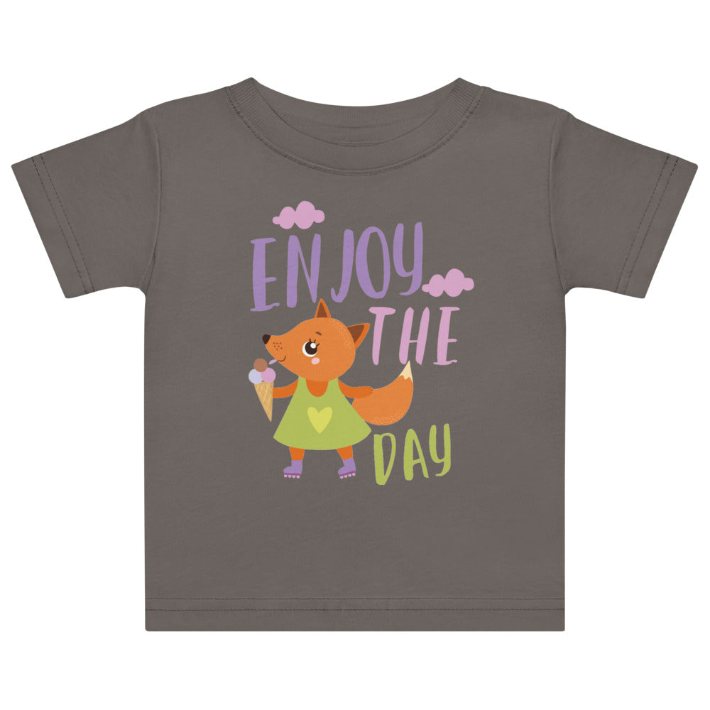 Orange fox - Ẹnoy the day | Baby Jersey T-Shirt | Rabbit Skins 3322