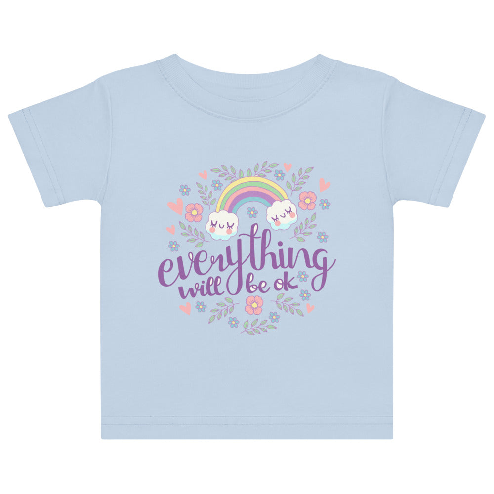 Rainbow - Everything will be ok | Baby Jersey T-Shirt | Rabbit Skins 3322