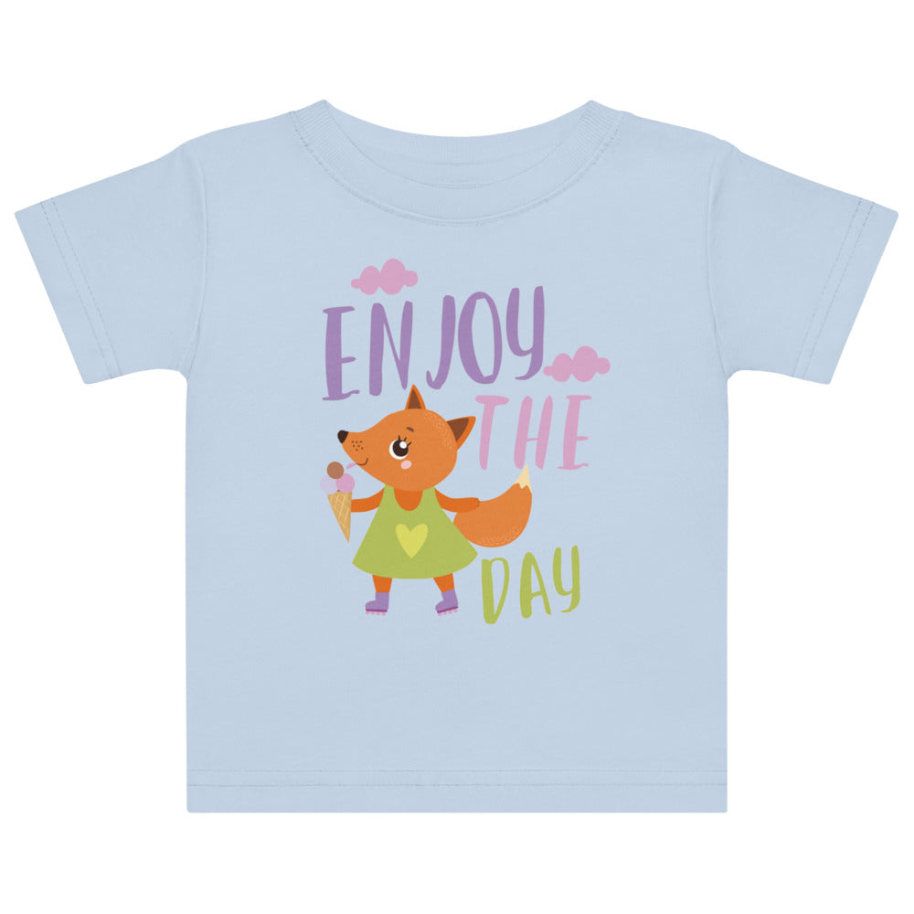 Orange fox - Ẹnoy the day | Baby Jersey T-Shirt | Rabbit Skins 3322