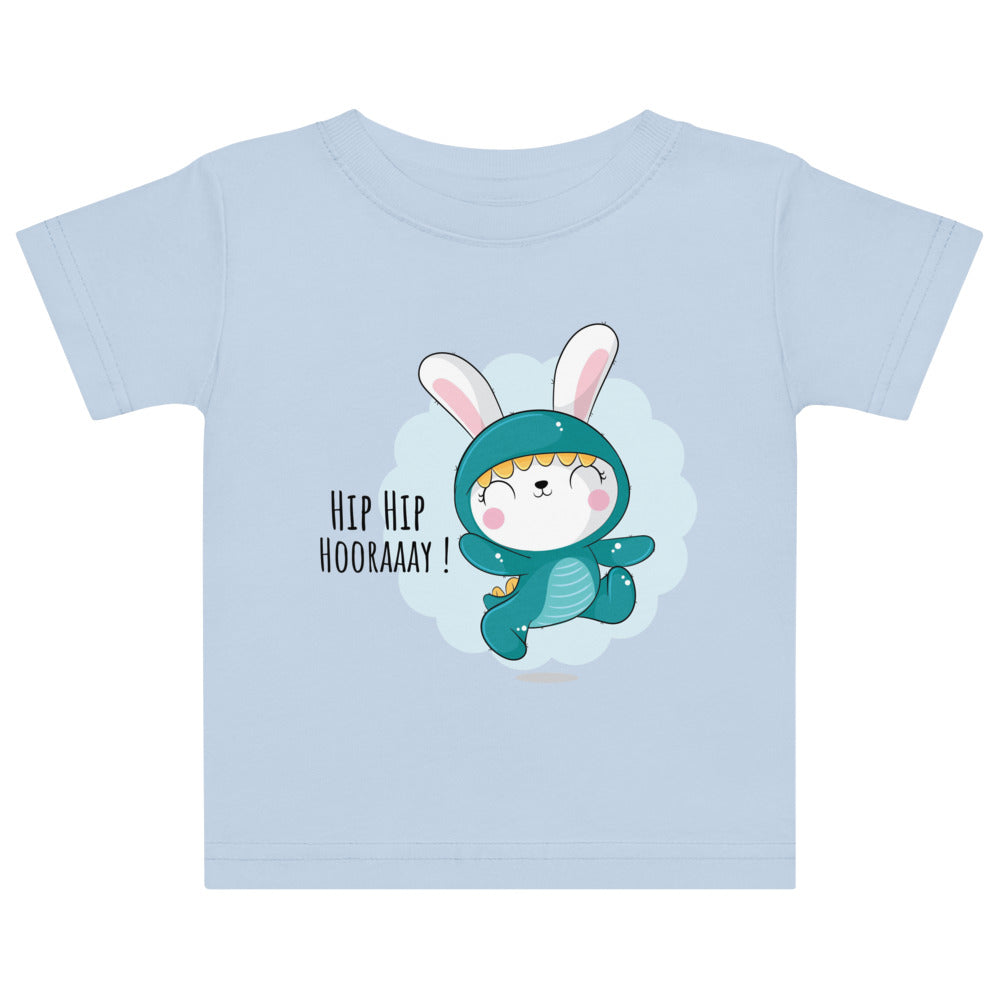 Green rabbit - HIP HIP HOORAAAY | Baby Jersey T-Shirt | Rabbit Skins 3322