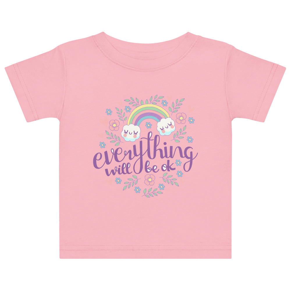 Rainbow - Everything will be ok | Baby Jersey T-Shirt | Rabbit Skins 3322