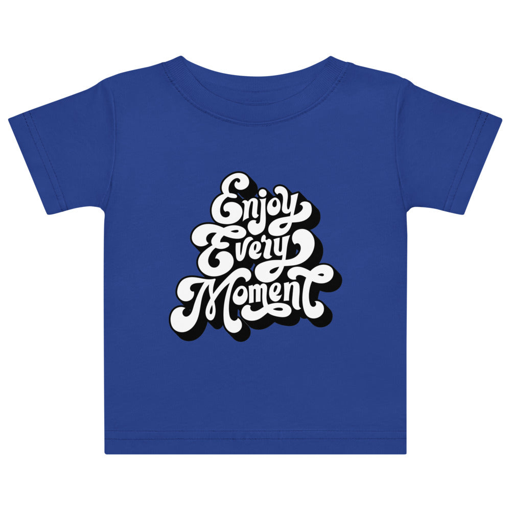 Enjoy every moments white | Baby Jersey T-Shirt | Rabbit Skins 3322