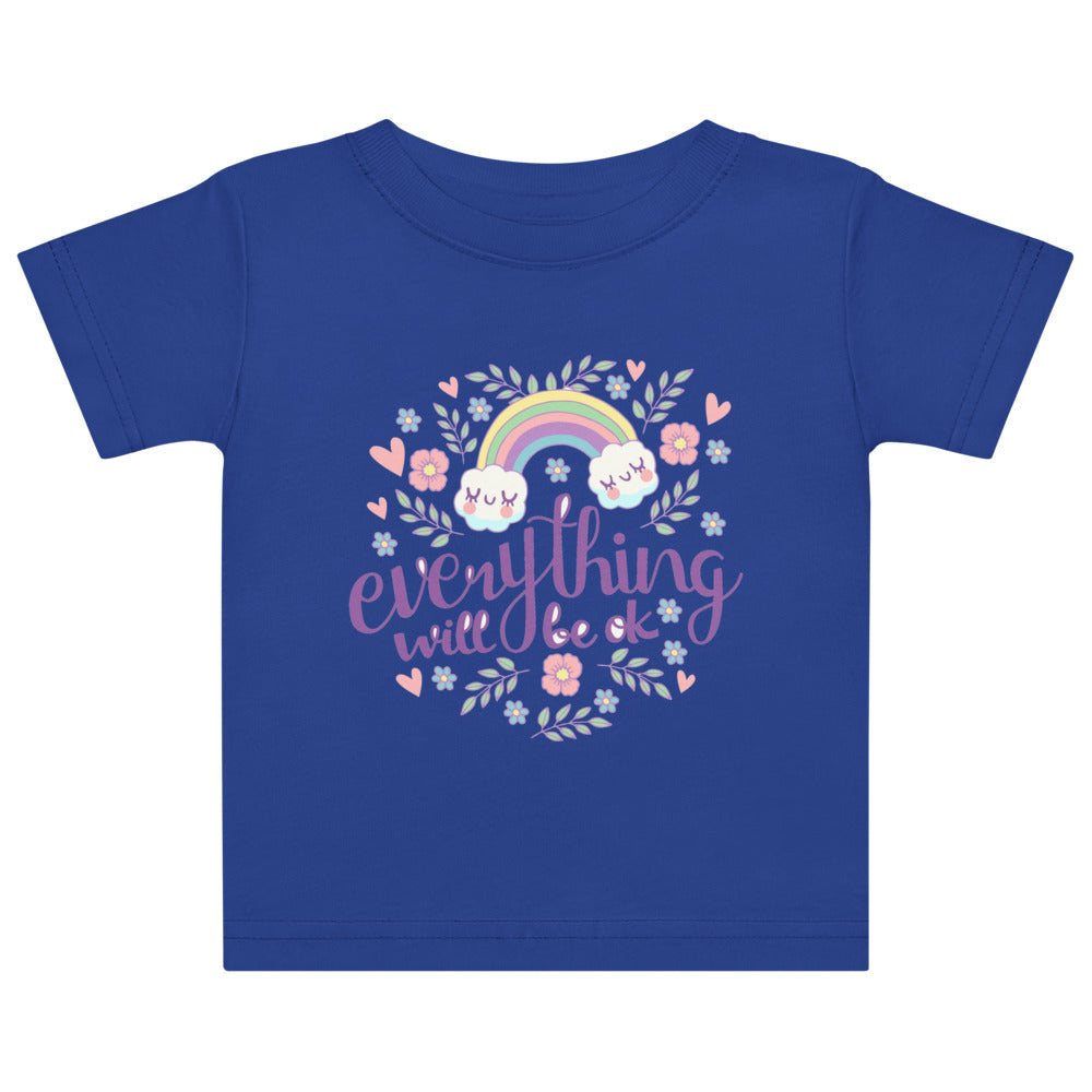 Rainbow - Everything will be ok | Baby Jersey T-Shirt | Rabbit Skins 3322