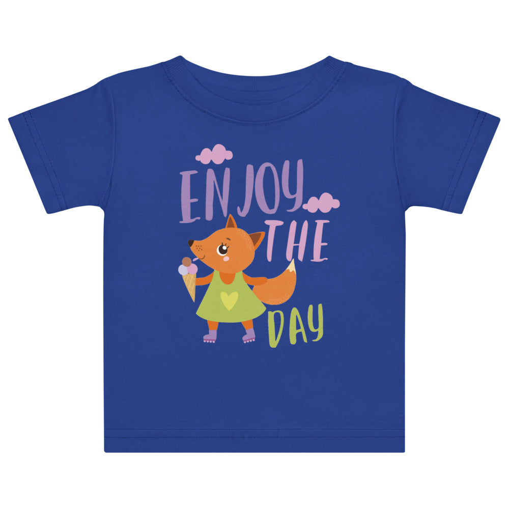 Orange fox - Ẹnoy the day | Baby Jersey T-Shirt | Rabbit Skins 3322