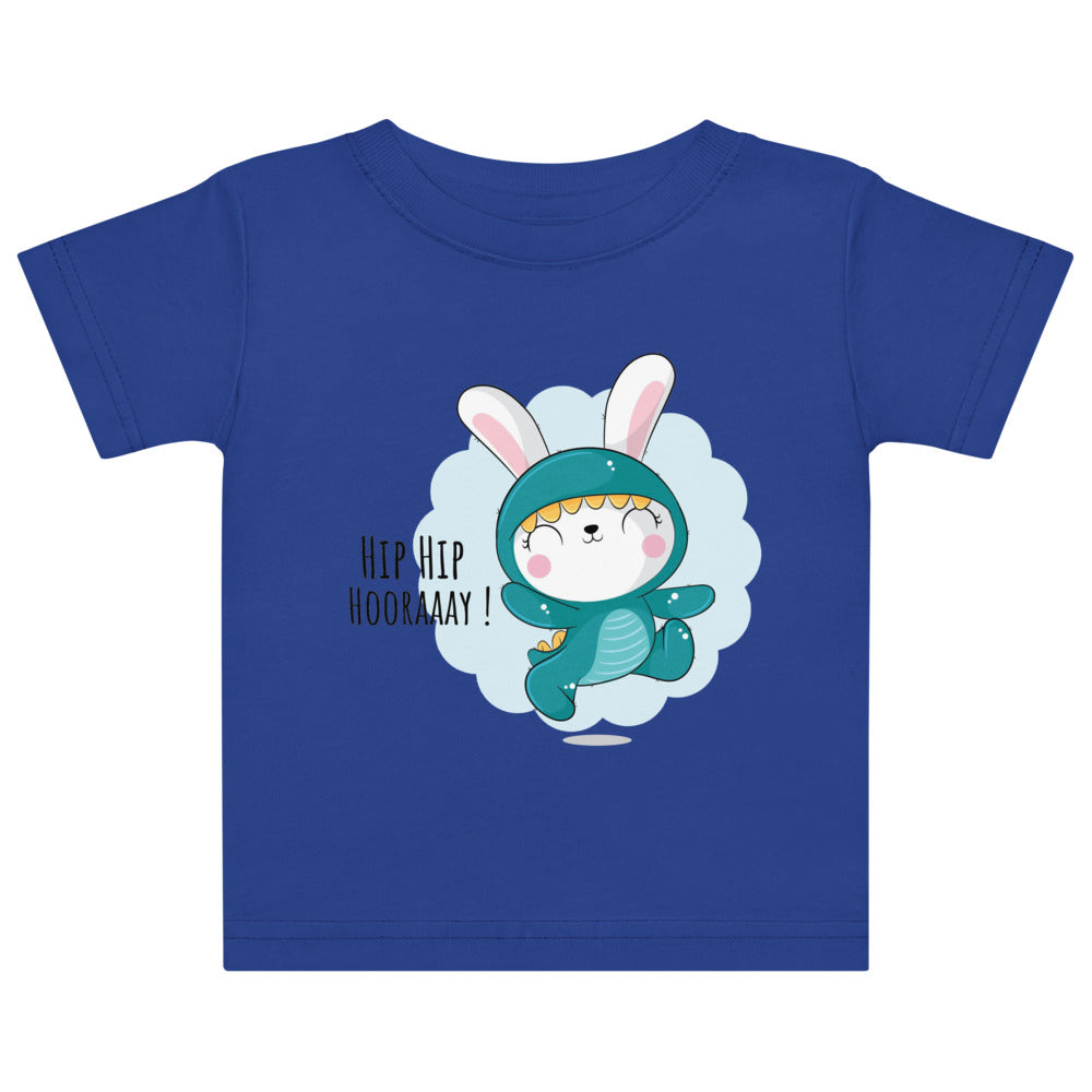 Green rabbit - HIP HIP HOORAAAY | Baby Jersey T-Shirt | Rabbit Skins 3322