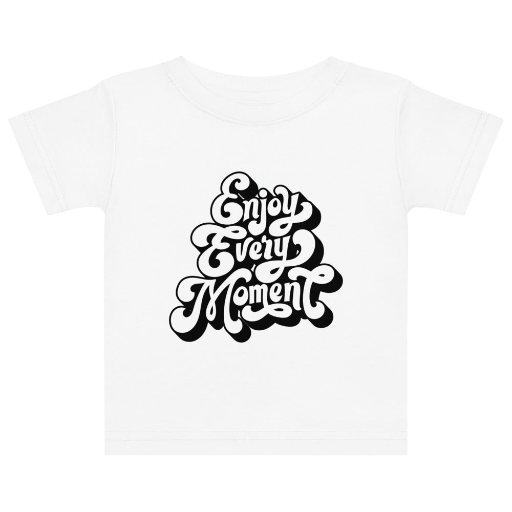 Enjoy every moments white | Baby Jersey T-Shirt | Rabbit Skins 3322