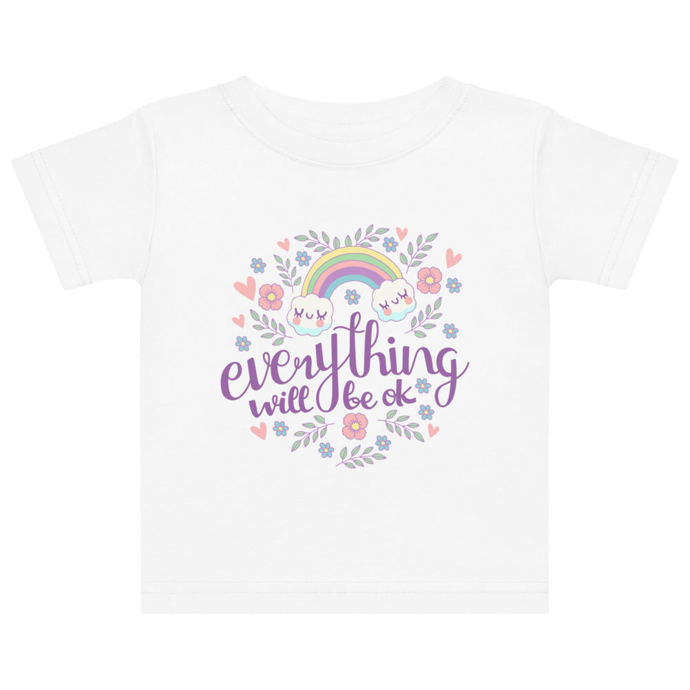Rainbow - Everything will be ok | Baby Jersey T-Shirt | Rabbit Skins 3322