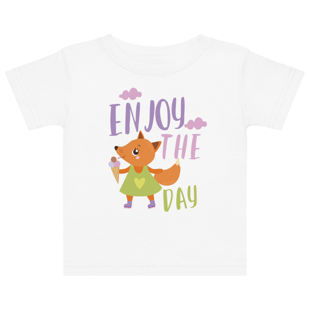 Orange fox - Ẹnoy the day | Baby Jersey T-Shirt | Rabbit Skins 3322