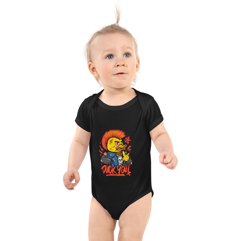 Duck you | Baby Short Sleeve Bodysuit | Rabbit Skins 4400