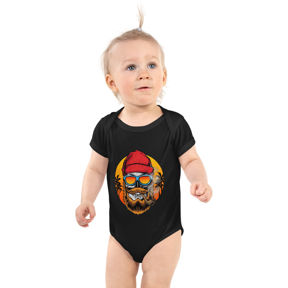 Bearded man | Baby Short Sleeve Bodysuit | Rabbit Skins 4400
