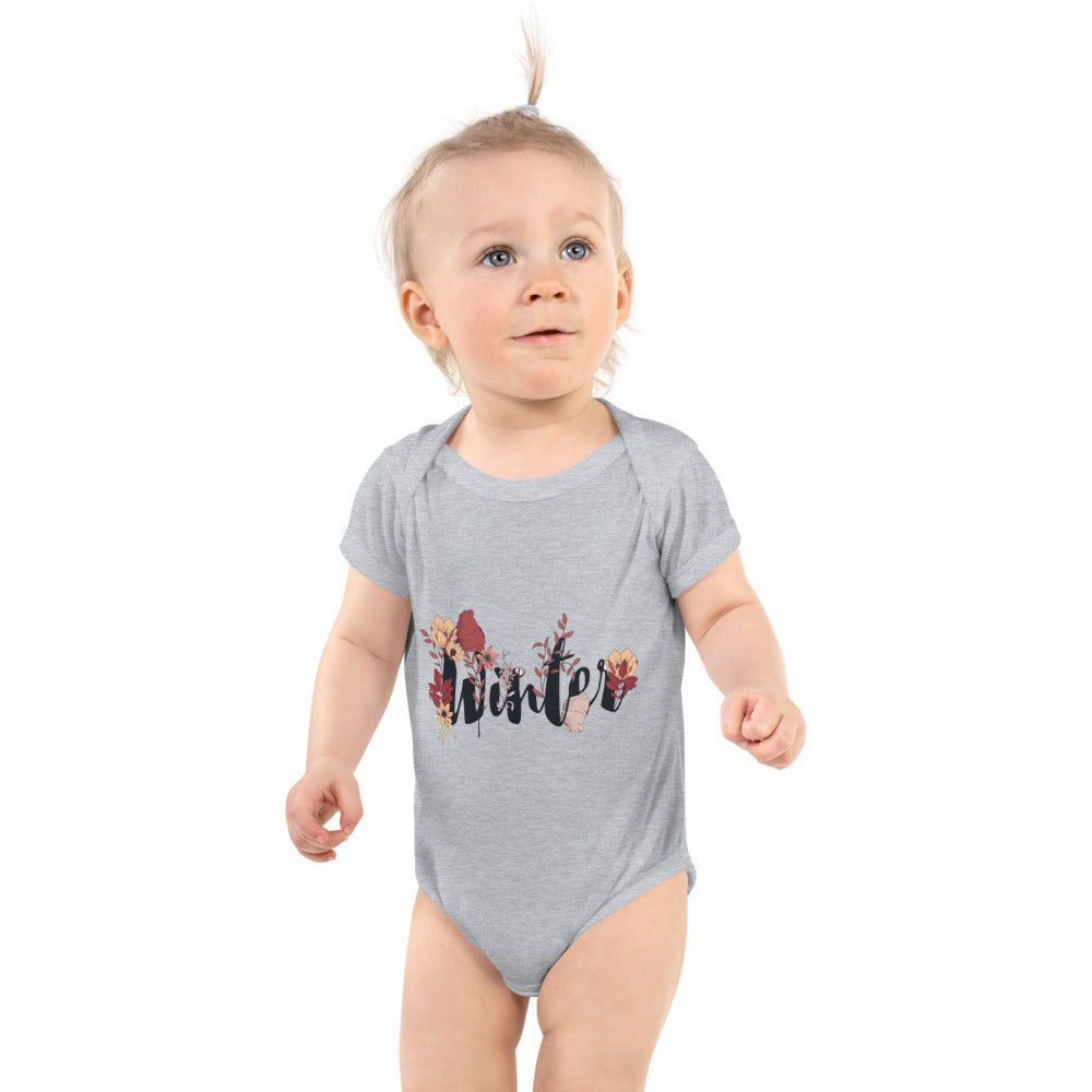 Winter | Baby Short Sleeve Bodysuit | Rabbit Skins 4400