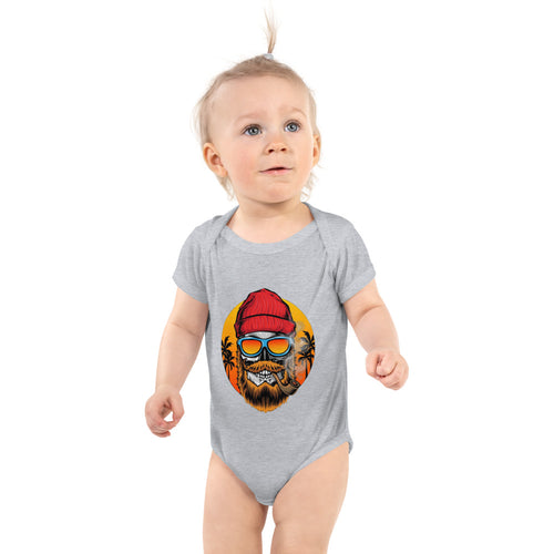 Bearded man | Baby Short Sleeve Bodysuit | Rabbit Skins 4400