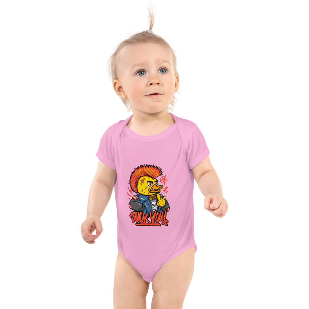 Duck you | Baby Short Sleeve Bodysuit | Rabbit Skins 4400