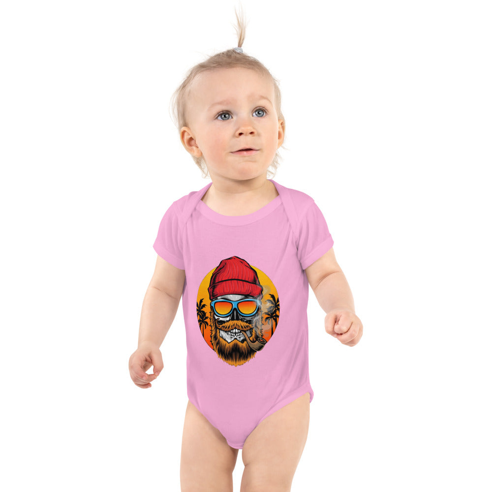 Bearded man | Baby Short Sleeve Bodysuit | Rabbit Skins 4400