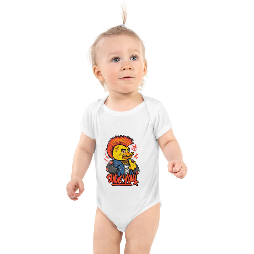 Duck you | Baby Short Sleeve Bodysuit | Rabbit Skins 4400