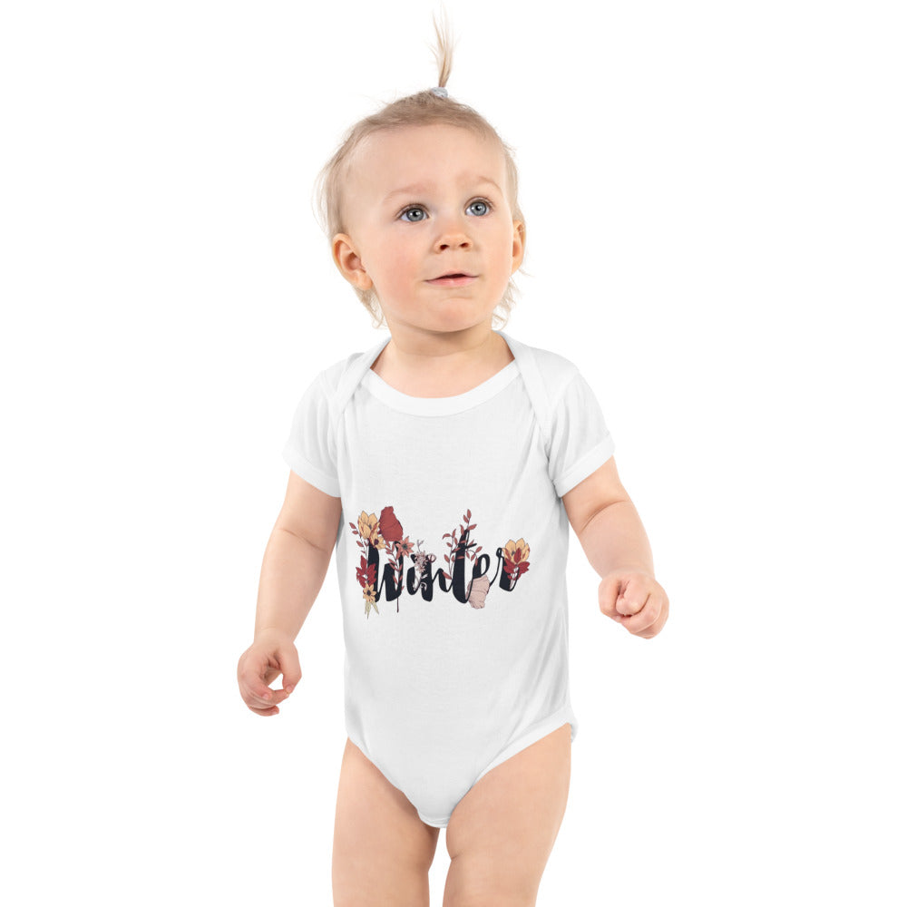 Winter | Baby Short Sleeve Bodysuit | Rabbit Skins 4400