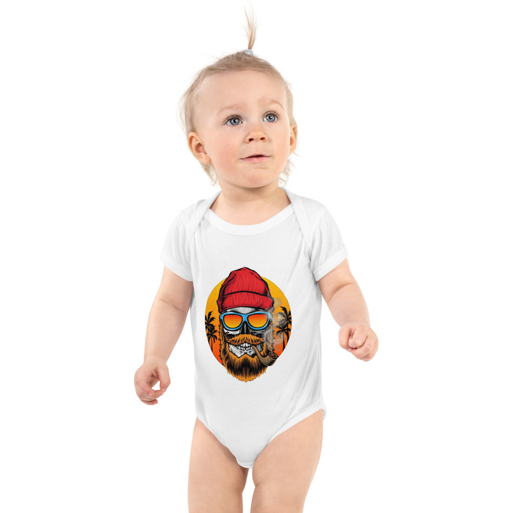 Bearded man | Baby Short Sleeve Bodysuit | Rabbit Skins 4400