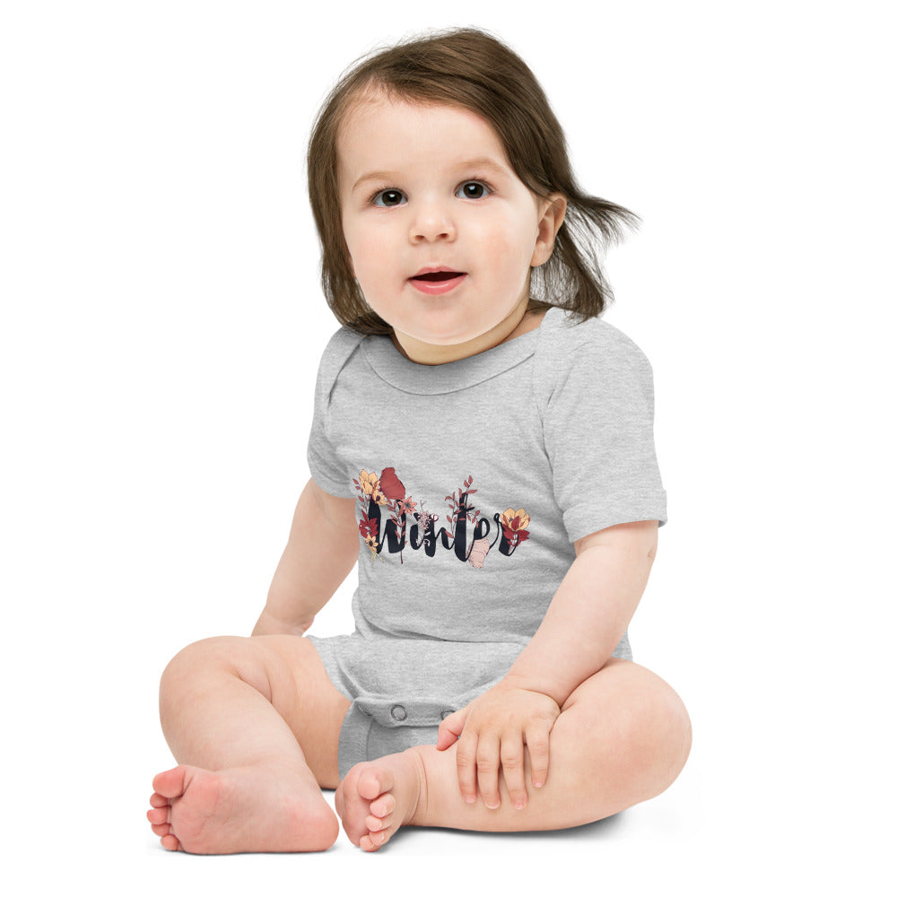Winter | Baby Short Sleeve One Piece | Bella + Canvas 100B