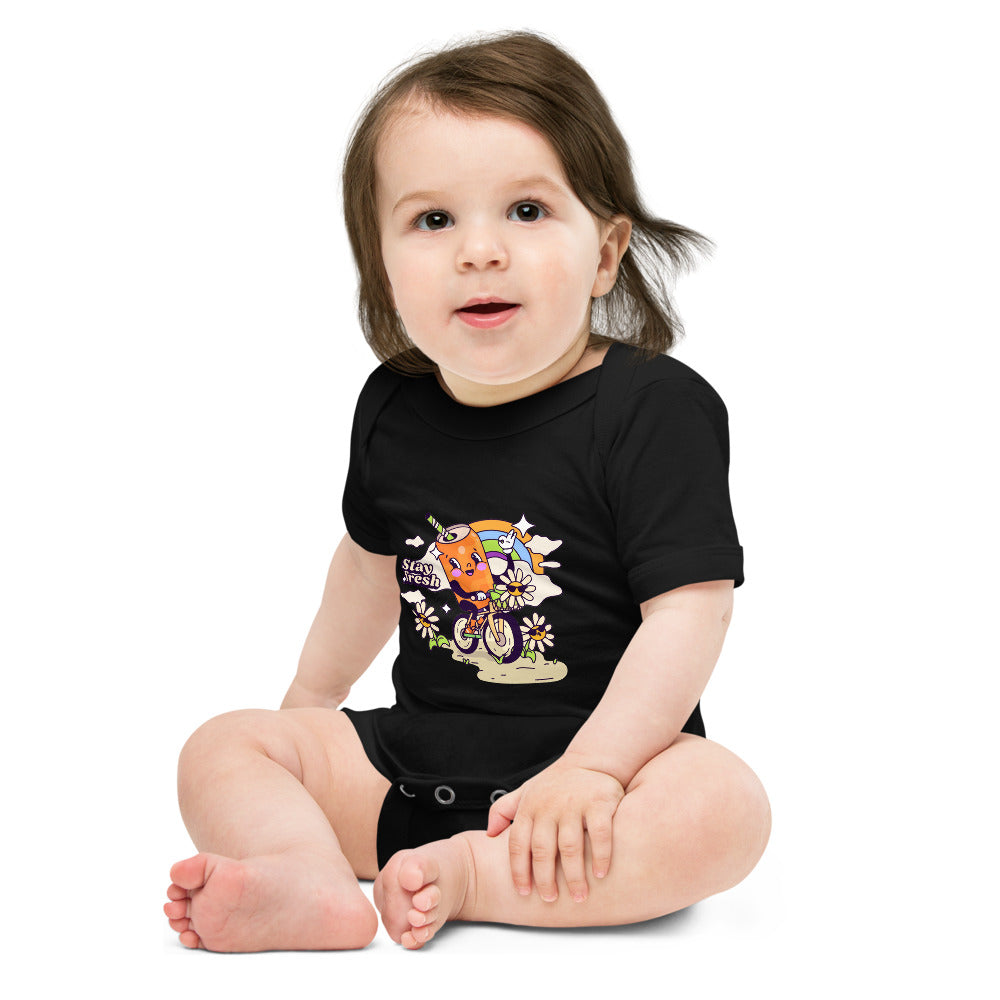 Stay fresh | Baby Short Sleeve One Piece | Bella + Canvas 100B