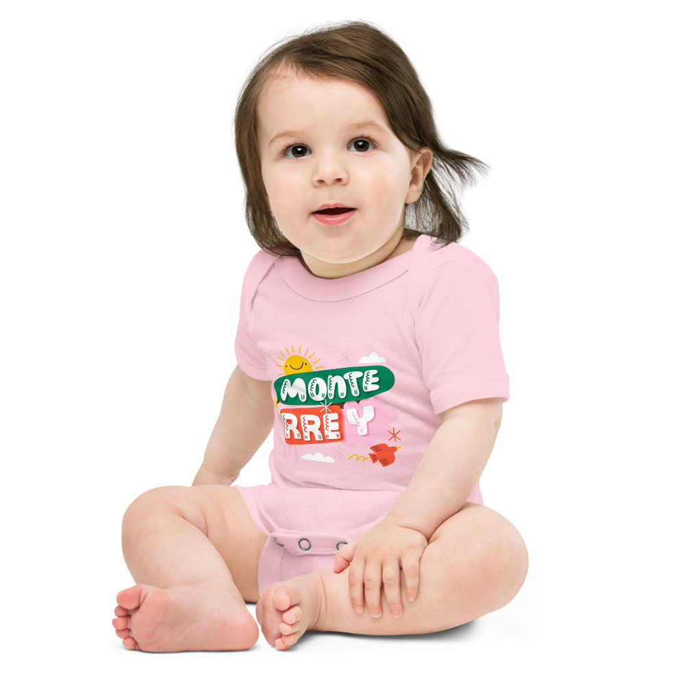 Monte rrey | Baby Short Sleeve One Piece | Bella + Canvas 100B