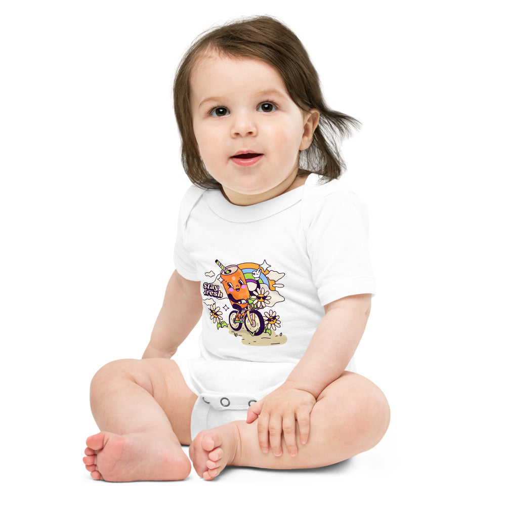 Stay fresh | Baby Short Sleeve One Piece | Bella + Canvas 100B