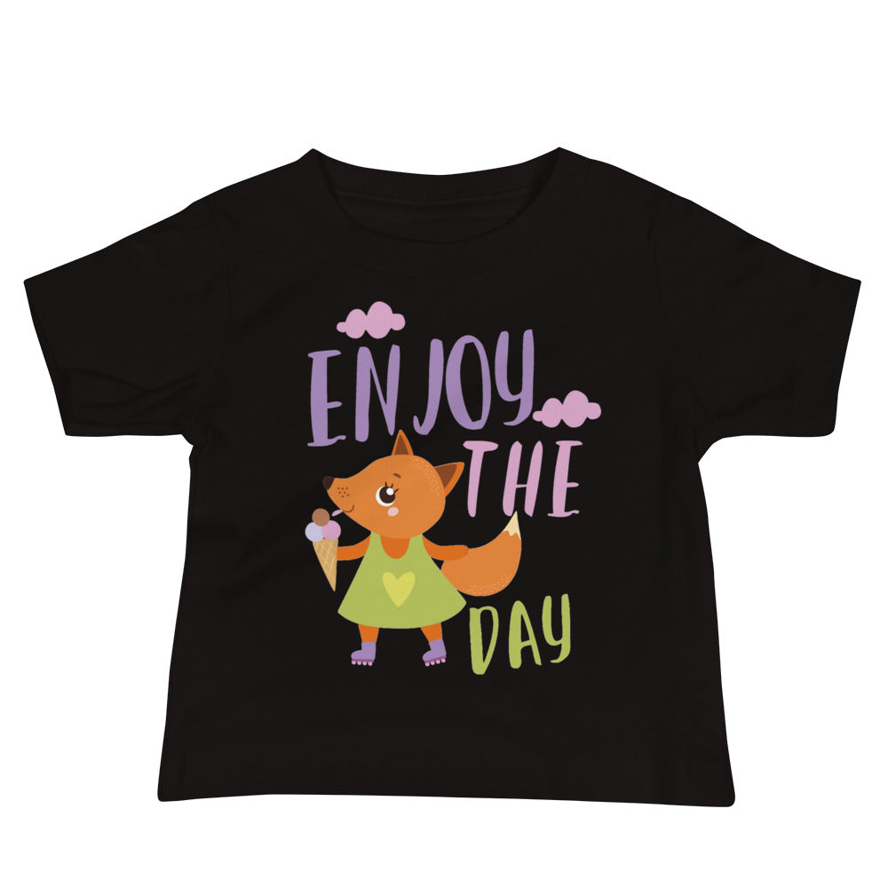 Orange fox - Ẹnoy the day | Baby Staple Tee | Bella + Canvas 3001B