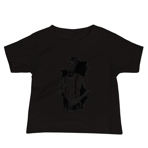Black & White bearded man suit | Baby Staple Tee | Bella + Canvas 3001B