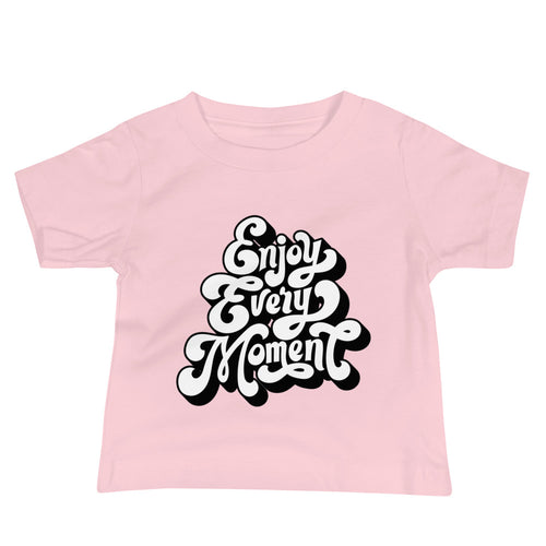 Enjoy every moments white | Baby Staple Tee | Bella + Canvas 3001B