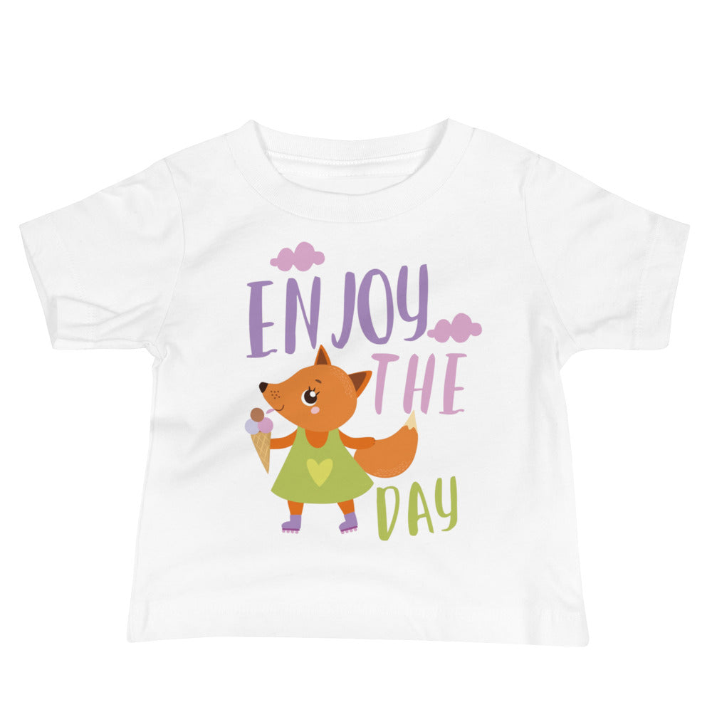 Orange fox - Ẹnoy the day | Baby Staple Tee | Bella + Canvas 3001B