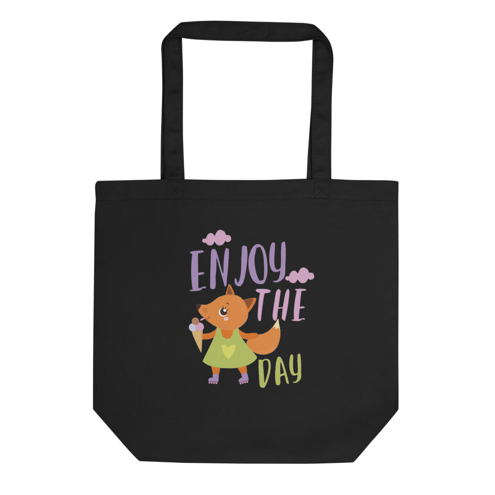 Orange fox - Ẹnoy the day | Eco Tote Bag | Econscious EC8000