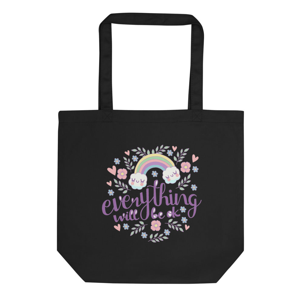 Rainbow - Everything will be ok | Eco Tote Bag | Econscious EC8000